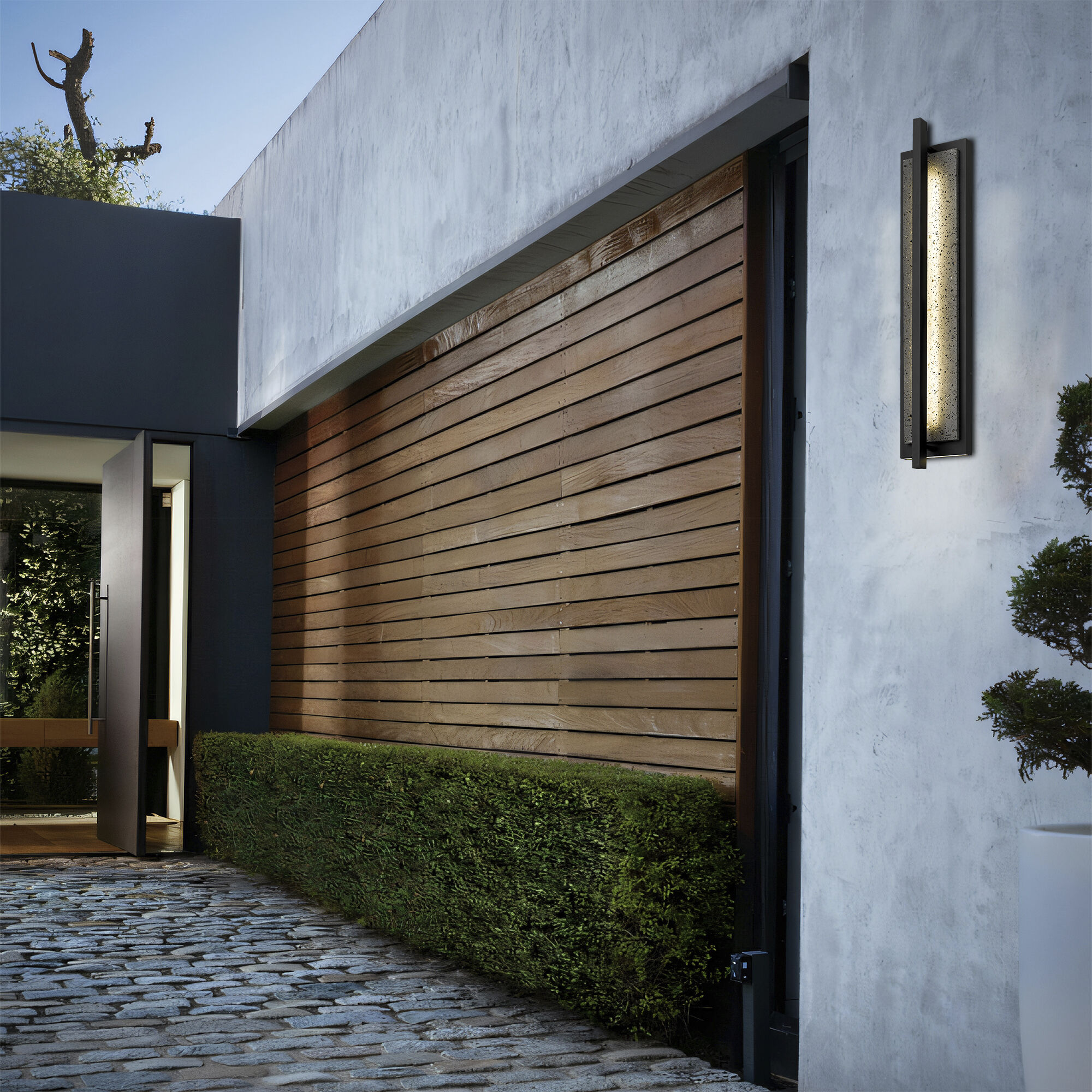 Dakota LED 32 inch Sand Black Outdoor Wall Sconce